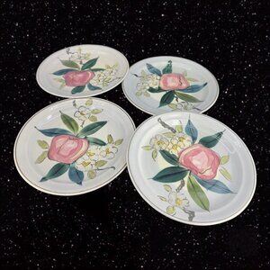 Red Wing Pottery Minnesota‎ USA Normandy Dish Plate Apple Ceramic 7"W 4 Pcs VTG